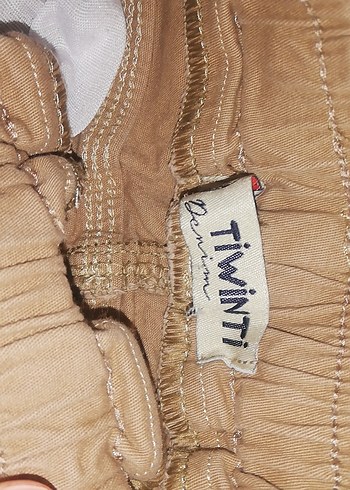 Bej Düğmeli Rahat Kesim Erkek Çocuk Pantolon - Görsel 3