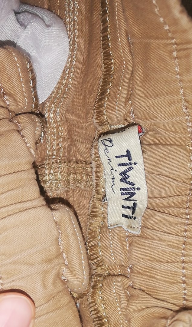 Bej Düğmeli Rahat Kesim Erkek Çocuk Pantolon - Görsel 3