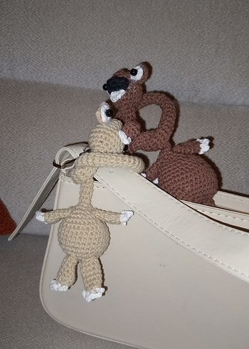 El Yapımı Örgü Oyuncak/Çanta Süsü - Görsel 2