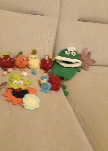 Renkli Örgü Oyuncaklar/ Anahtarliklar/ Çanta Süsleri - Görsel 3