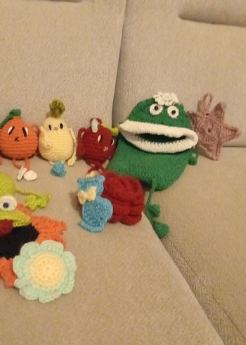 Renkli Örgü Oyuncaklar/ Anahtarliklar/ Çanta Süsleri - Görsel 6