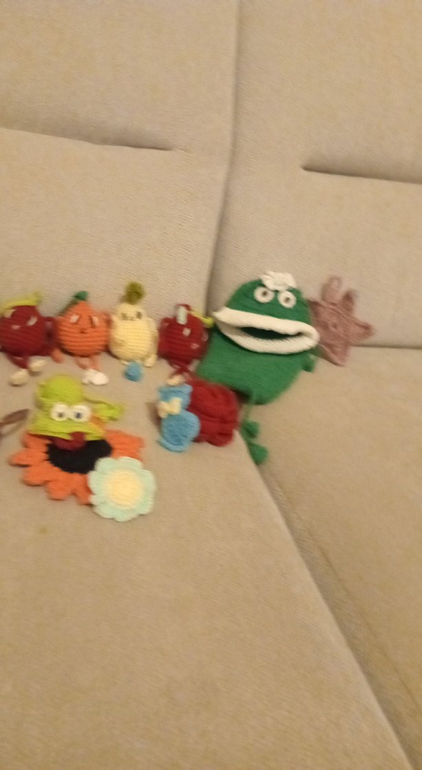 Renkli Örgü Oyuncaklar/ Anahtarliklar/ Çanta Süsleri - Görsel 3