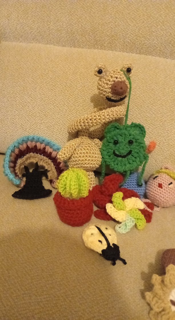 Renkli Örgü Oyuncaklar/ Anahtarliklar/ Çanta Süsleri - Görsel 4