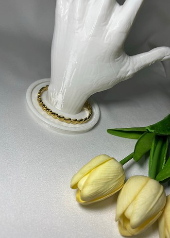 Beyaz Zincir Detaylı Kadın El Zinciri - Görsel 2