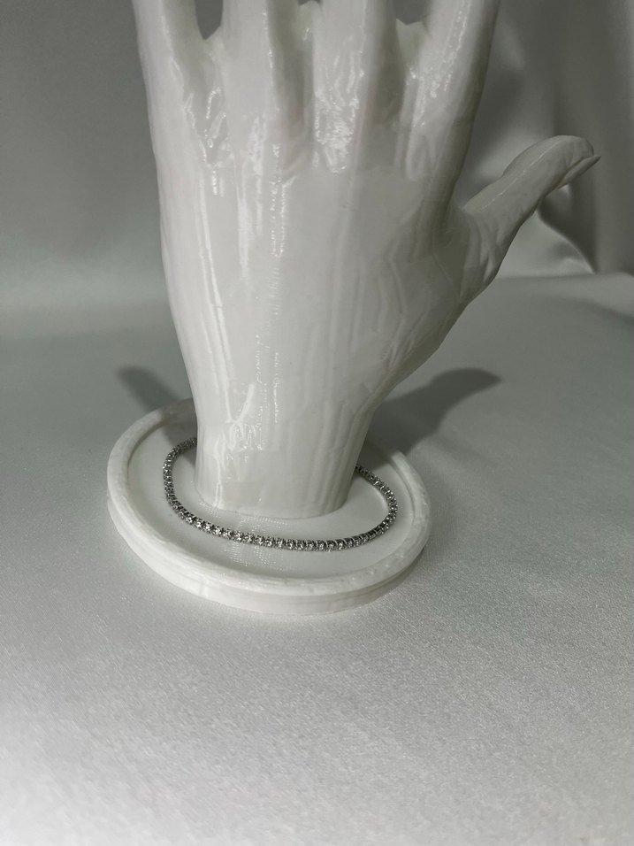 Zincir Detaylı Minimalist Gri Bileklik - Görsel 2