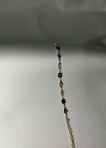 Renkli Zincir Detaylı Bohem Bileklik - Görsel 4