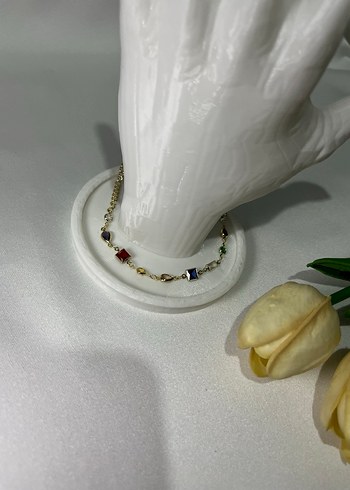 Renkli Zincir Detaylı Bohem Bileklik - Görsel 2