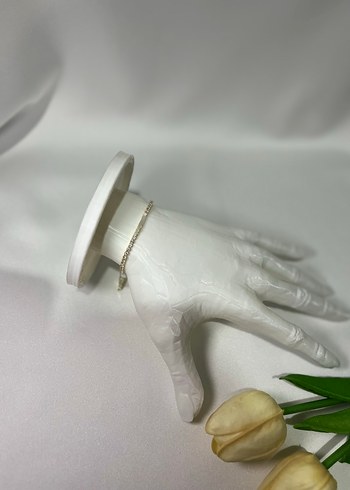 Beyaz Zincir Detaylı Kadın Bileklik - Görsel 3