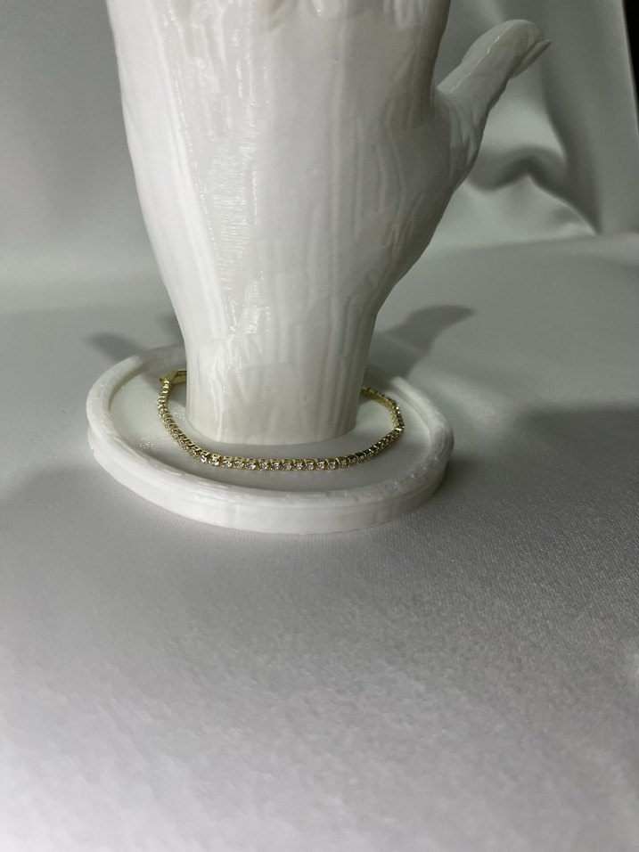 Beyaz Zincir Detaylı Kadın Bileklik - Görsel 2