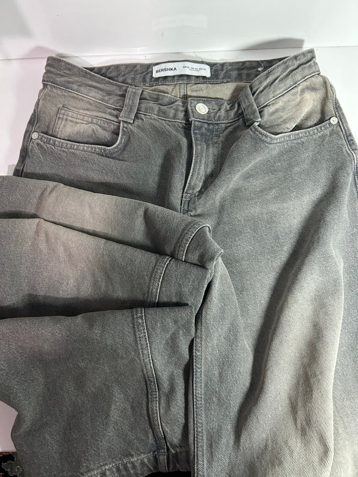 BERSHKA balloon fit baggy jean - Görsel 2