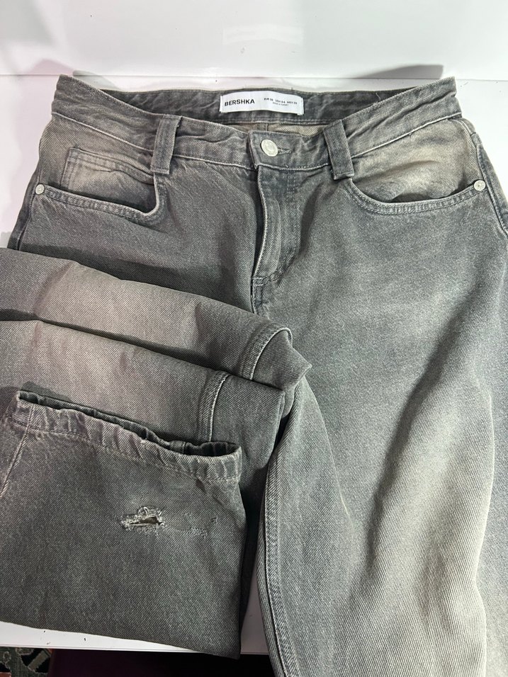 BERSHKA balloon fit baggy jean - Görsel 5