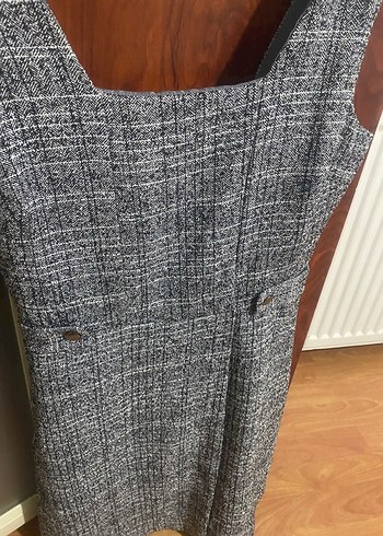 Yeni Look Gri Kadın Midi elbise - Görsel 2