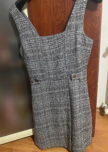 Yeni Look Gri Kadın Midi elbise - Görsel 3