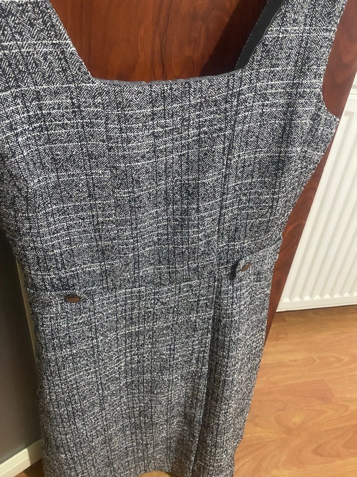 Yeni Look Gri Kadın Midi elbise - Görsel 2