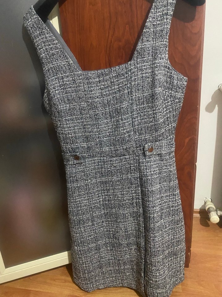 Yeni Look Gri Kadın Midi elbise - Görsel 3