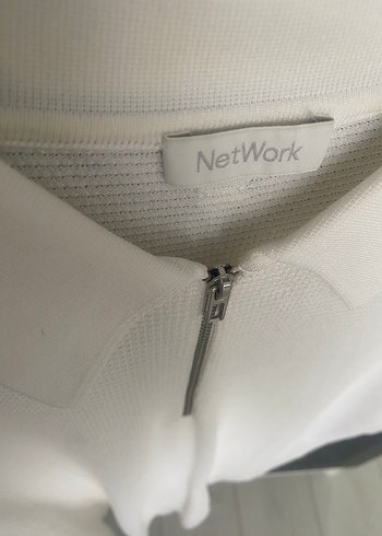 Beyaz polo yaka Network l beden fitilli sıfır ayarında - Görsel 2