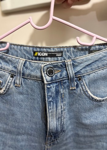 Gri Tonlu Salaş Midi Kot Pantolon - Görsel 2