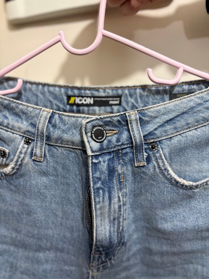 Gri Tonlu Salaş Midi Kot Pantolon - Görsel 2