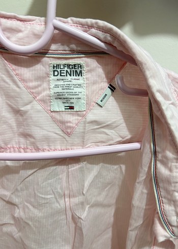 Pembe Kolsuz Keten Gömlek - Görsel 2