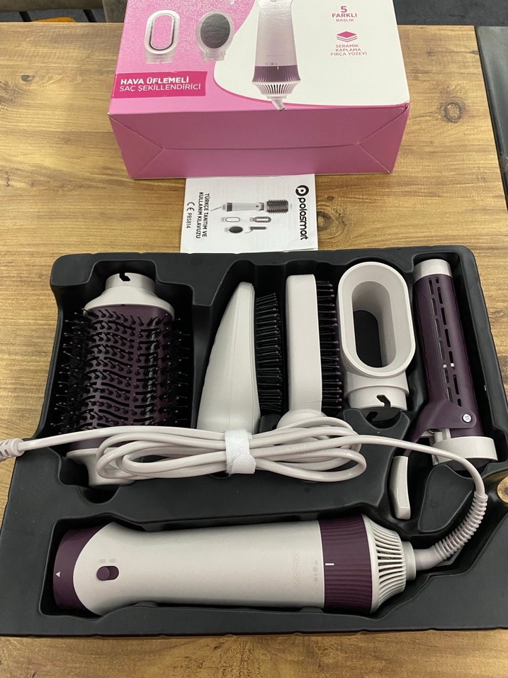 PoloSmart Pembe Hava Üflemeli Saç Şekillendirici - Görsel 3
