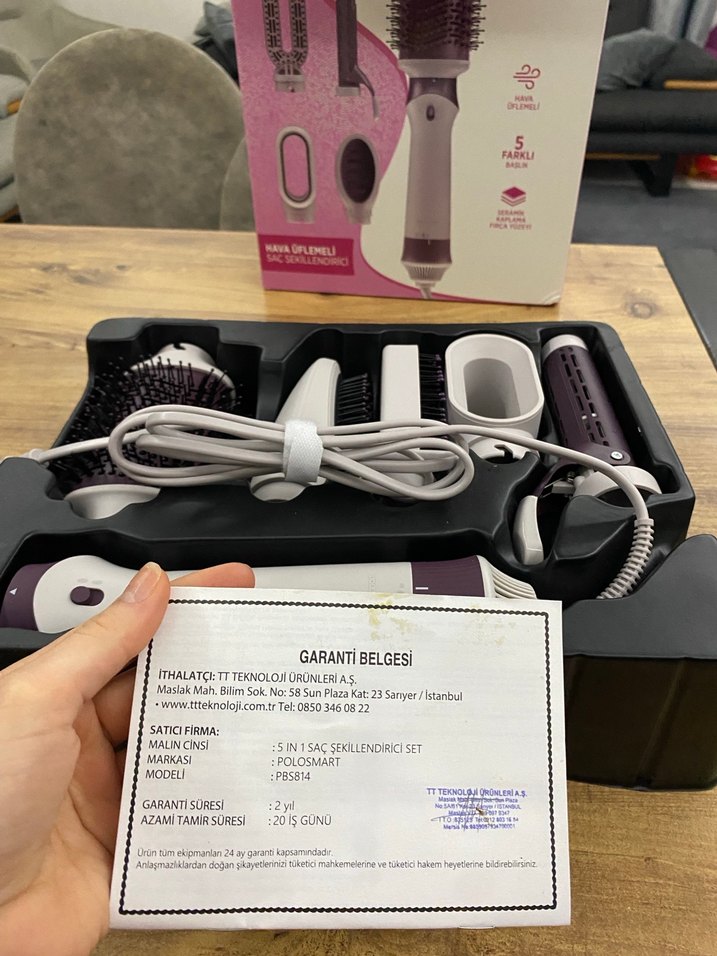 PoloSmart Pembe Hava Üflemeli Saç Şekillendirici - Görsel 2