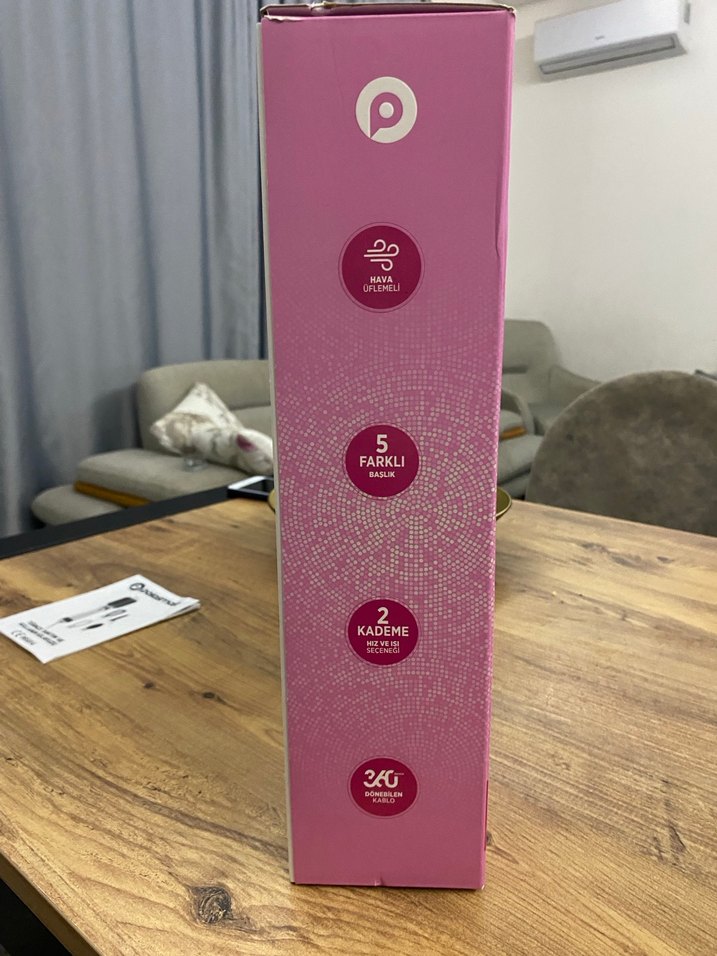 PoloSmart Pembe Hava Üflemeli Saç Şekillendirici - Görsel 5