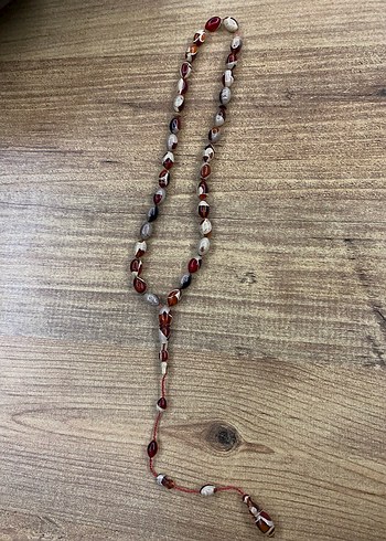 Mozaik özel işçilikli kehribar tespih - Görsel 2