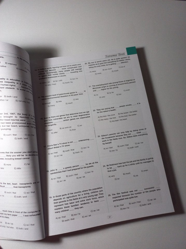 YDS Soru Bankası Osman Çetin - Görsel 2