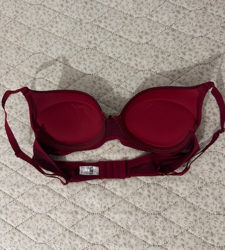 B Destekli Bordo Bohem Sütyen - Görsel 2