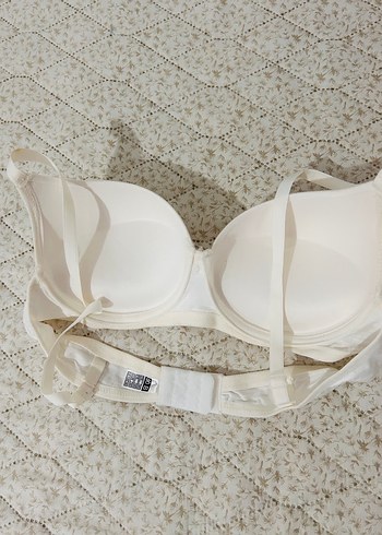 80B Destekli Beyaz Bohem Sütyen - Görsel 2