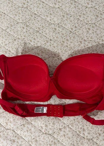Kırmızı 75B Destekli Modern Klasik Sütyen - Görsel 2