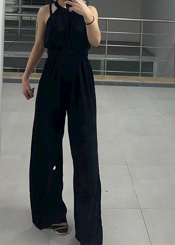 Siyah Kadın Midi Tulum - Görsel 2