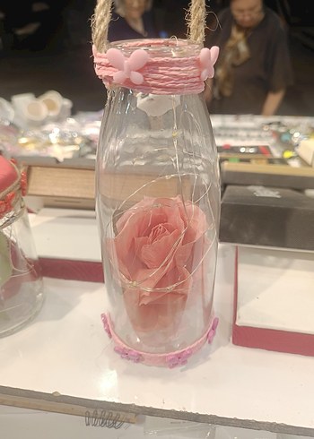 Bohem Tarzı El Yapımı Işıklı Şişe Süsü - Görsel 16