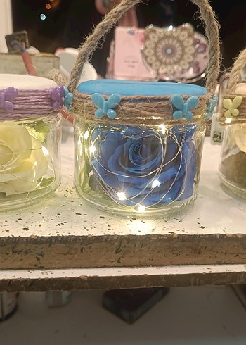 Bohem Tarzı El Yapımı Işıklı Şişe Süsü - Görsel 9