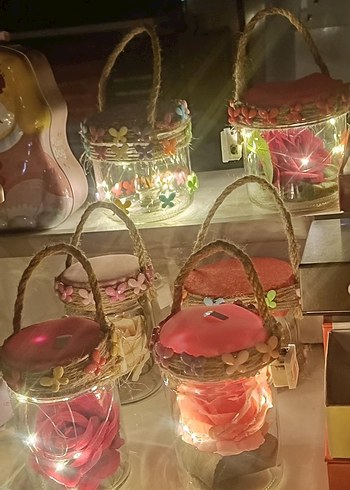 Bohem Tarzı El Yapımı Işıklı Şişe Süsü - Görsel 5