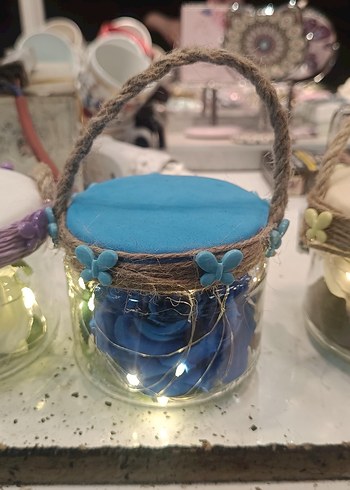 Bohem Tarzı El Yapımı Işıklı Şişe Süsü - Görsel 6