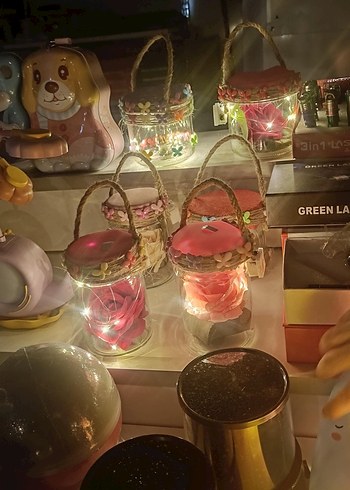 Bohem Tarzı El Yapımı Işıklı Şişe Süsü - Görsel 4