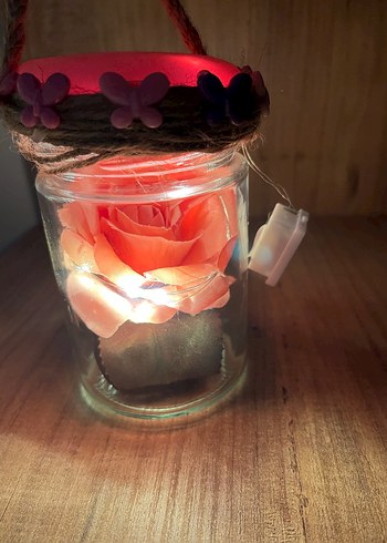 Bohem Tarzı El Yapımı Işıklı Şişe Süsü - Görsel 19