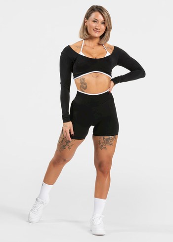 TEVEO Contrastline Longsleeve BLACK - Görsel 3