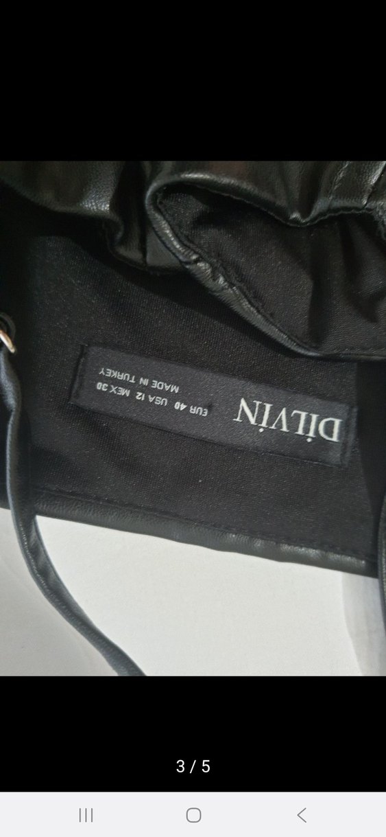 Siyah Deri Strappy Büstiyer - Görsel 3