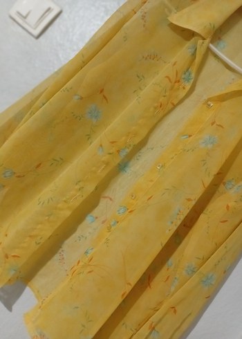 Sarı Bağlama Desenli  ikili takım - Görsel 3