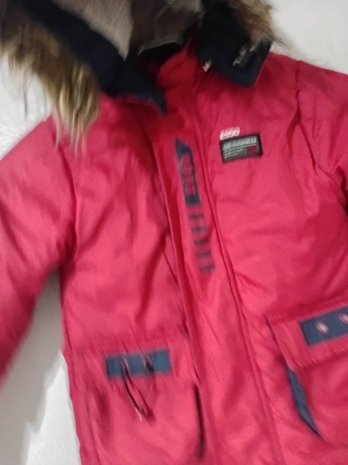 Kızaklı Kürklü Kırmızı Erkek Mont - Görsel 2