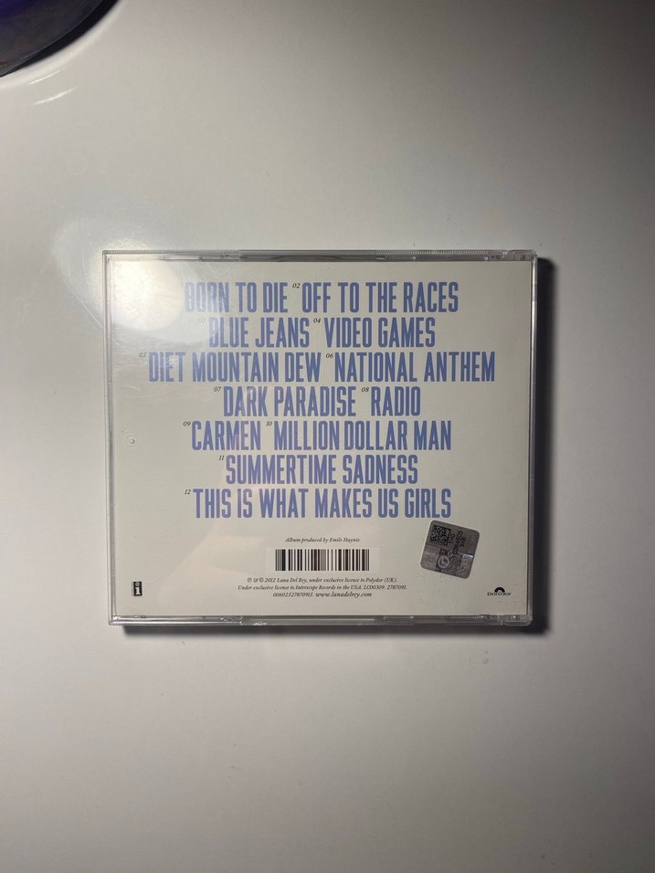 Lana Del Rey Born to die CD - Görsel 2