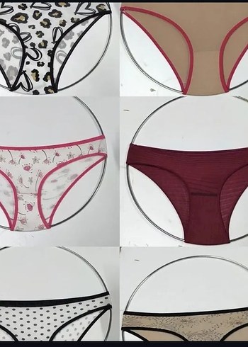 Kız Çocuk Baskılı Külot 12'li Set - Görsel 5