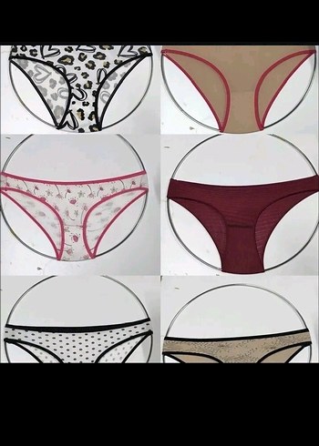 Kız Çocuk Baskılı Külot 12'li Set - Görsel 7