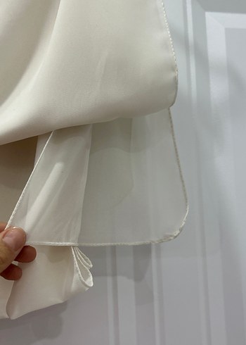 Ekru Şifon şal - Görsel 3