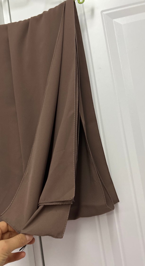 Drapeli Kahverengi Kadın Şal - Görsel 2