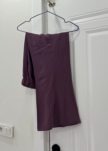 Mor Uzun Kesim Salaş Ceket - Pantolon takım - Görsel 4