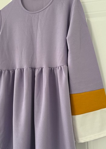 Pastel Mor Uzun Kollu Midi Tunik - Görsel 4