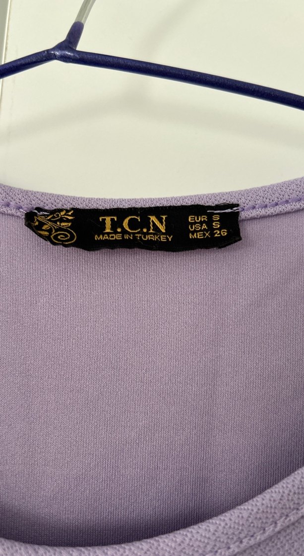 Pastel Mor Uzun Kollu Midi Tunik - Görsel 2